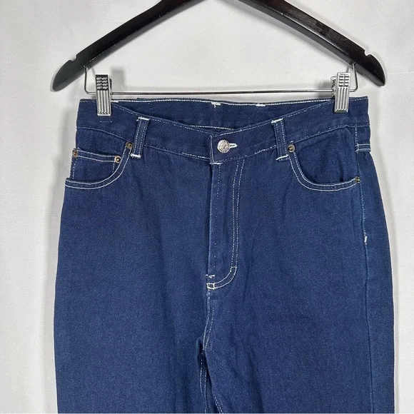 Vintage Polo Ralph Lauren Girls Jeans 100% Cotton Embroidered Floral Hem Y2K 5/6